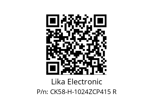   Lika Electronic CK58-H-1024ZCP415 R