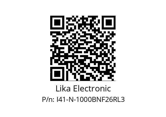   Lika Electronic I41-N-1000BNF26RL3