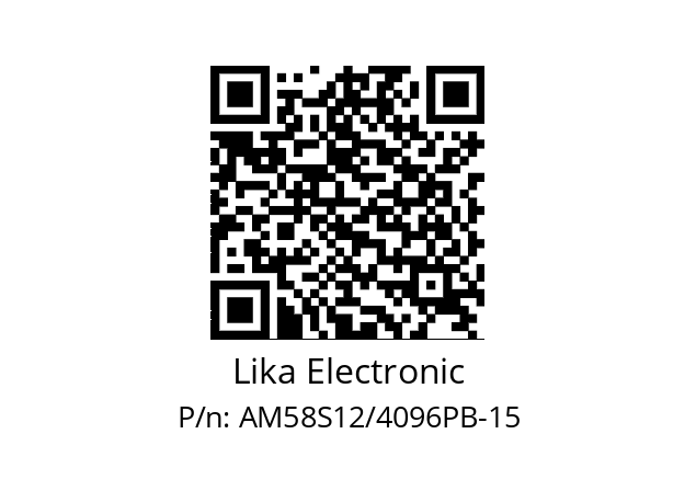   Lika Electronic AM58S12/4096PB-15