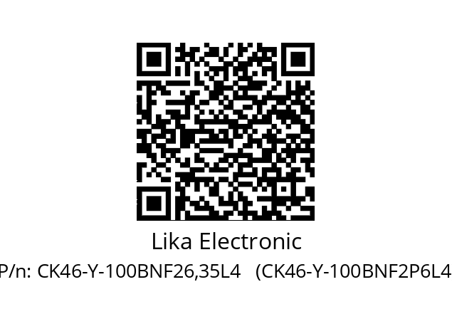   Lika Electronic CK46-Y-100BNF26,35L4   (CK46-Y-100BNF2P6L4)