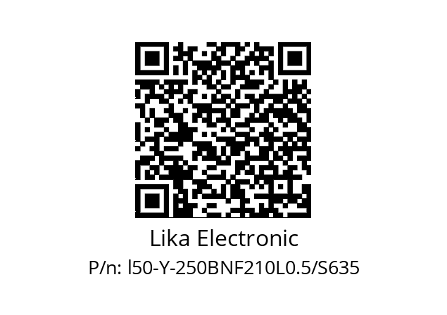   Lika Electronic l50-Y-250BNF210L0.5/S635