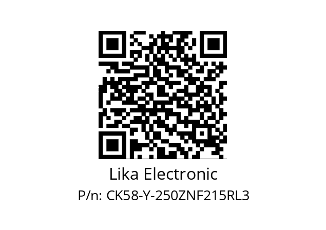   Lika Electronic CK58-Y-250ZNF215RL3