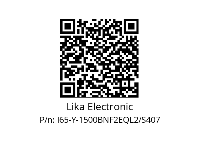   Lika Electronic I65-Y-1500BNF2EQL2/S407