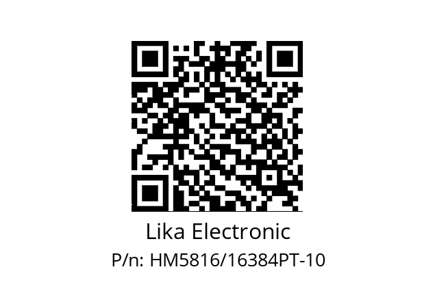   Lika Electronic HM5816/16384PT-10