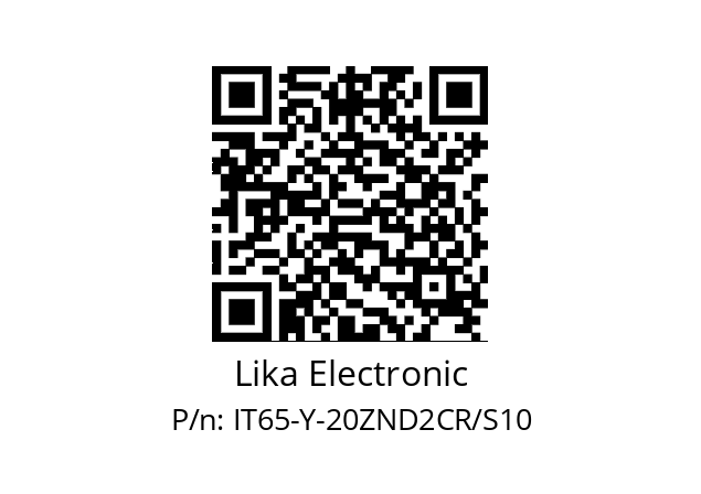   Lika Electronic IT65-Y-20ZND2CR/S10