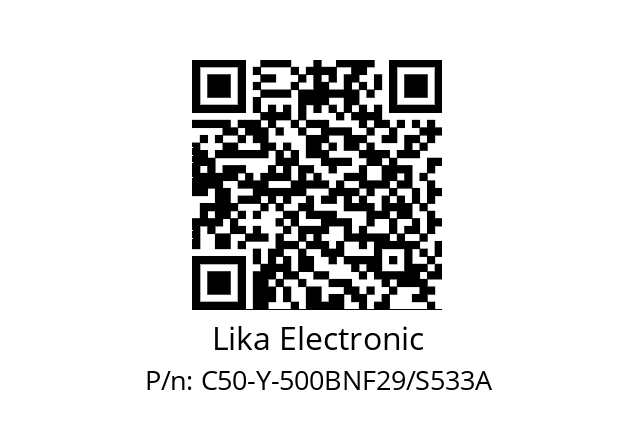   Lika Electronic C50-Y-500BNF29/S533A