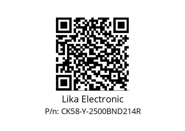   Lika Electronic CK58-Y-2500BND214R