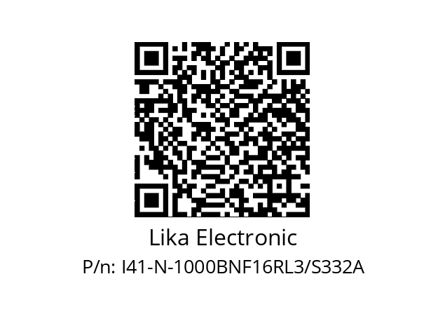   Lika Electronic I41-N-1000BNF16RL3/S332A