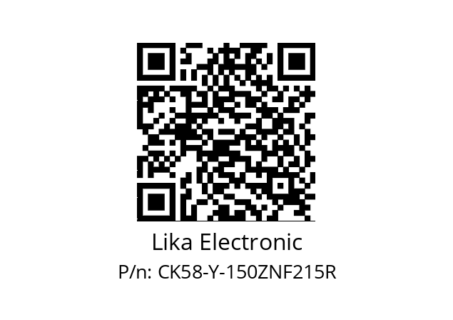   Lika Electronic CK58-Y-150ZNF215R