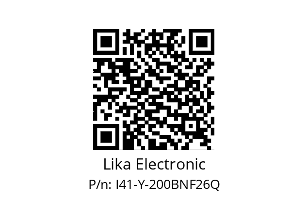   Lika Electronic I41-Y-200BNF26Q