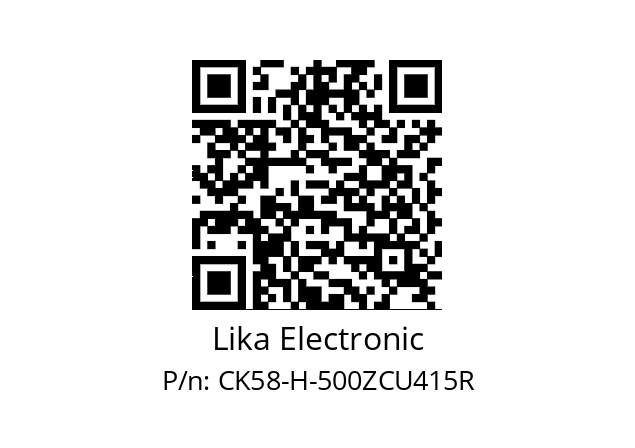   Lika Electronic CK58-H-500ZCU415R