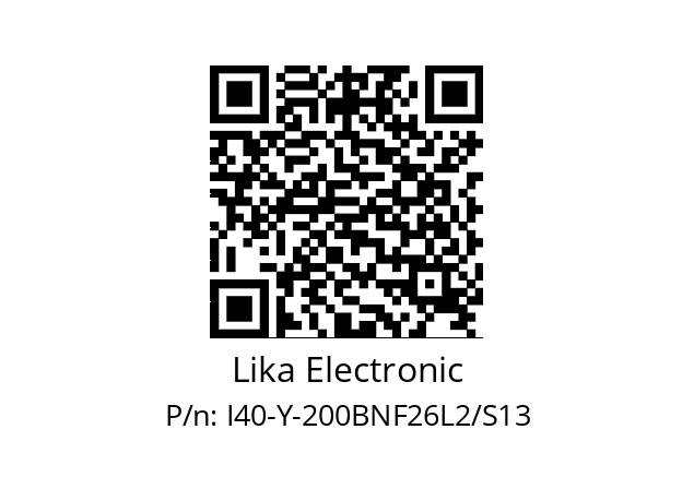   Lika Electronic I40-Y-200BNF26L2/S13