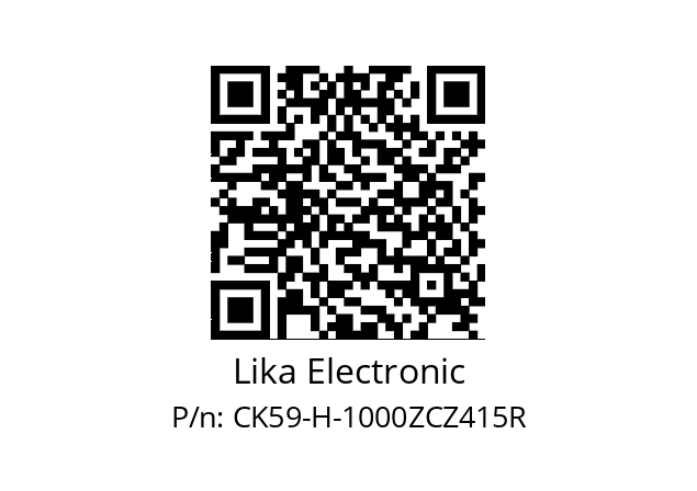   Lika Electronic CK59-H-1000ZCZ415R