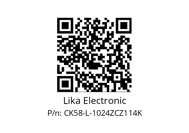   Lika Electronic CK58-L-1024ZCZ114K