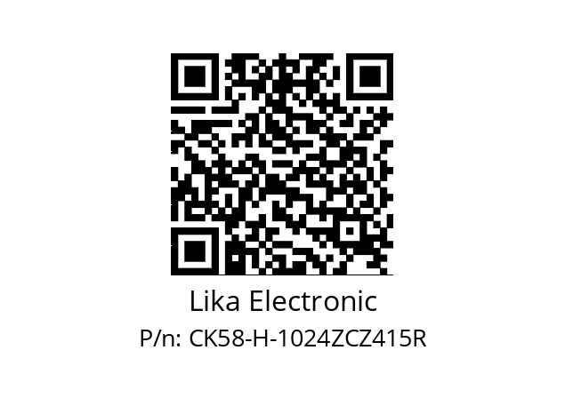   Lika Electronic CK58-H-1024ZCZ415R