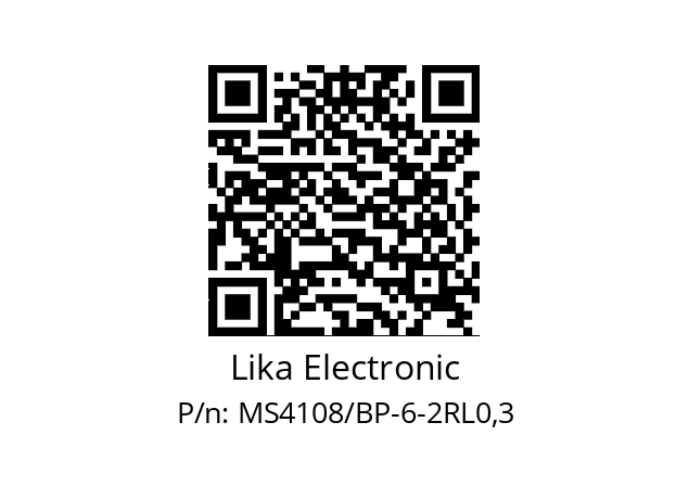   Lika Electronic MS4108/BP-6-2RL0,3