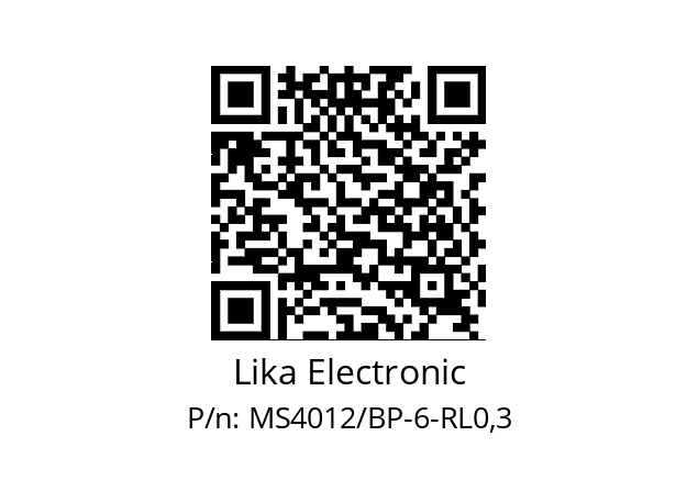   Lika Electronic MS4012/BP-6-RL0,3