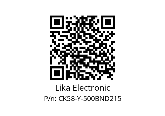   Lika Electronic CK58-Y-500BND215