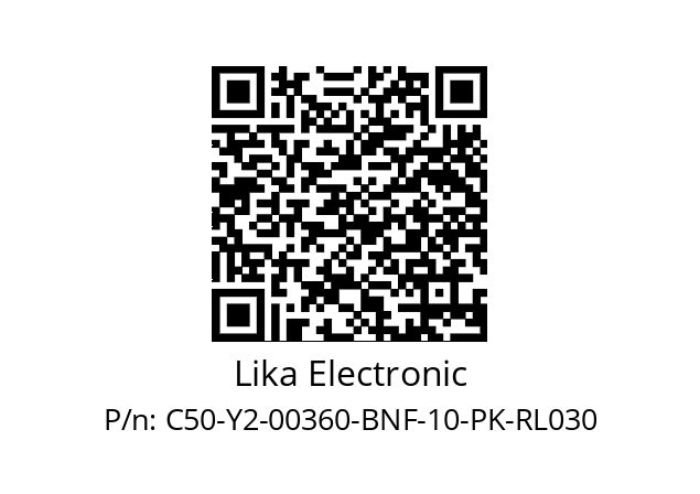   Lika Electronic C50-Y2-00360-BNF-10-PK-RL030