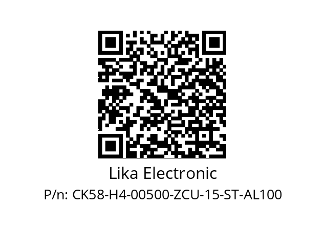   Lika Electronic CK58-H4-00500-ZCU-15-ST-AL100