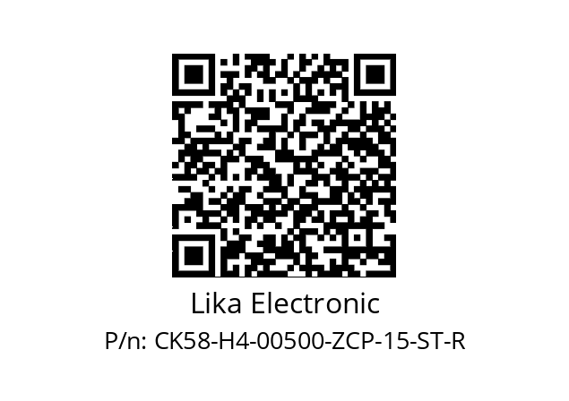   Lika Electronic CK58-H4-00500-ZCP-15-ST-R