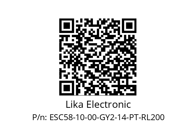   Lika Electronic ESC58-10-00-GY2-14-PT-RL200