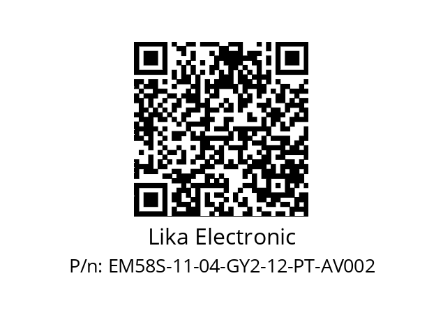   Lika Electronic EM58S-11-04-GY2-12-PT-AV002