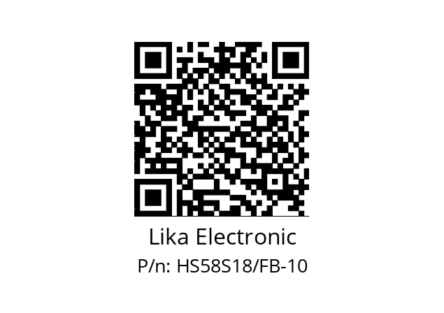   Lika Electronic HS58S18/FB-10