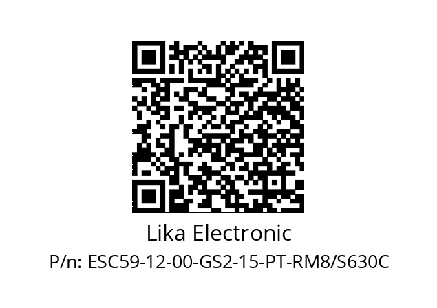   Lika Electronic ESC59-12-00-GS2-15-PT-RM8/S630C