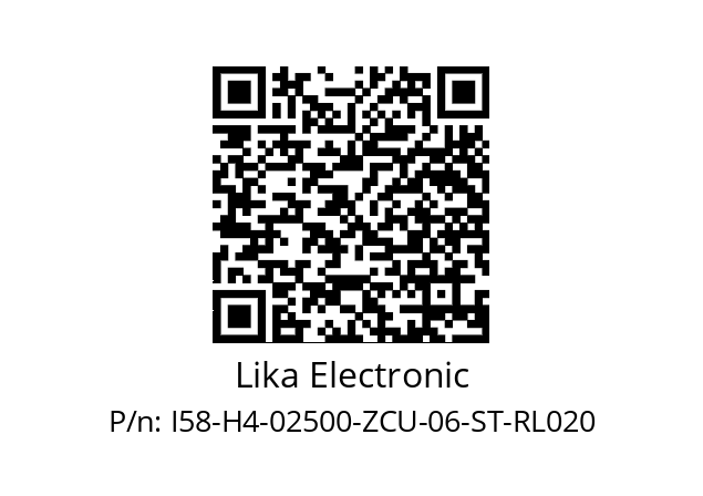   Lika Electronic I58-H4-02500-ZCU-06-ST-RL020