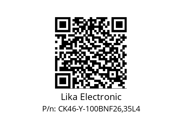   Lika Electronic CK46-Y-100BNF26,35L4