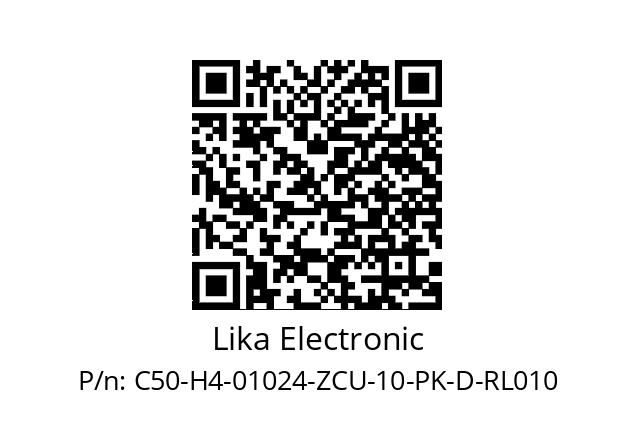   Lika Electronic C50-H4-01024-ZCU-10-PK-D-RL010