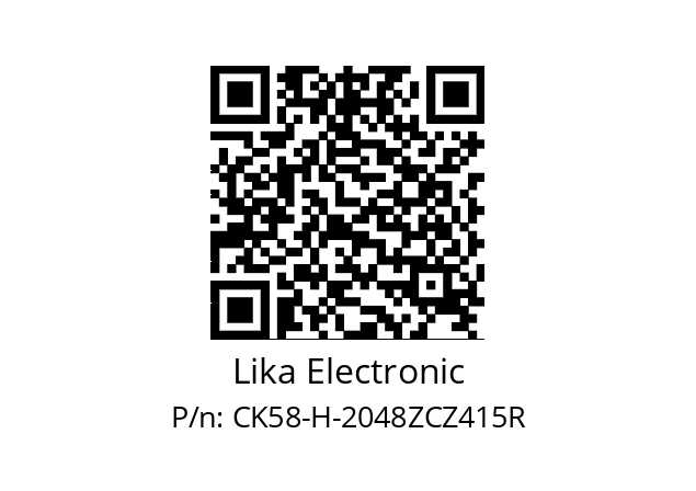   Lika Electronic CK58-H-2048ZCZ415R