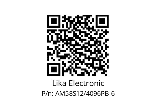   Lika Electronic AM58S12/4096PB-6