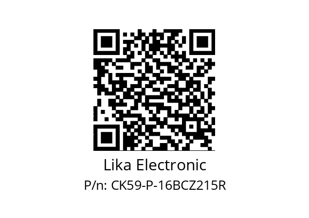   Lika Electronic CK59-P-16BCZ215R