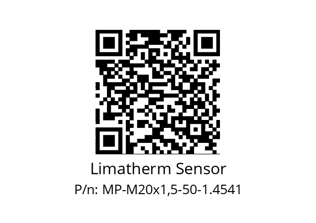   Limatherm Sensor MP-M20x1,5-50-1.4541