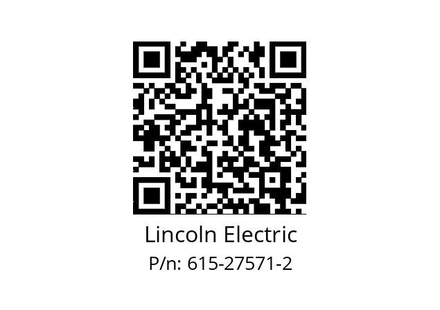   Lincoln Electric 615-27571-2