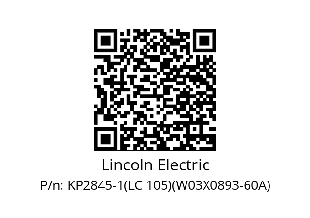   Lincoln Electric KP2845-1(LC 105)(W03X0893-60A)