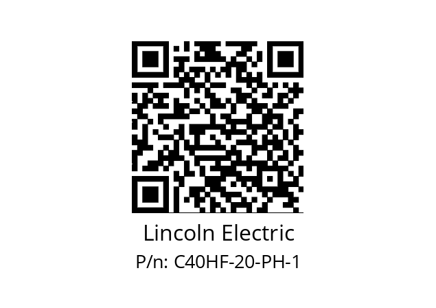   Lincoln Electric C40HF-20-PH-1