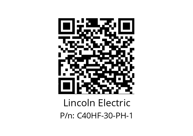   Lincoln Electric C40HF-30-PH-1