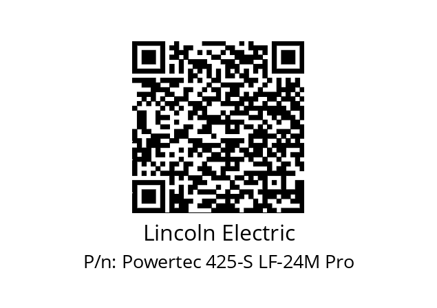   Lincoln Electric Powertec 425-S LF-24M Pro