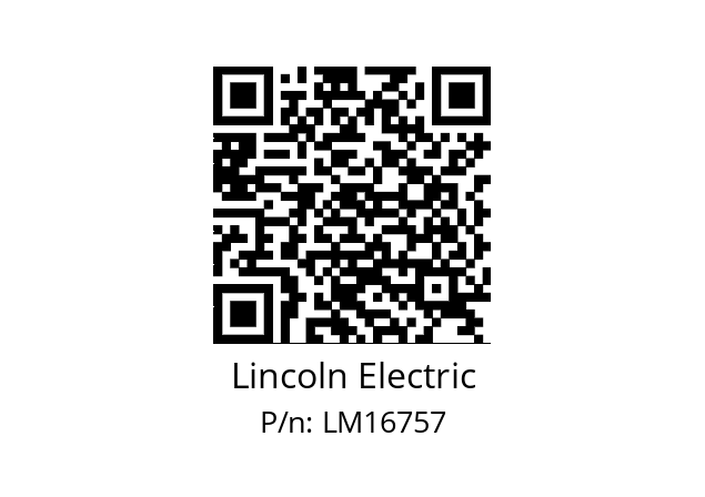   Lincoln Electric LM16757