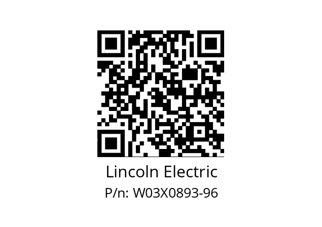   Lincoln Electric W03X0893-96