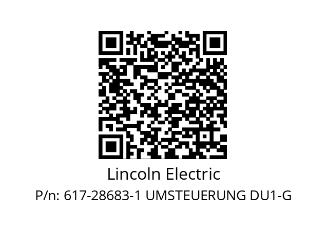   Lincoln Electric 617-28683-1 UMSTEUERUNG DU1-G