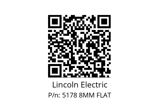   Lincoln Electric 5178 8MM FLAT