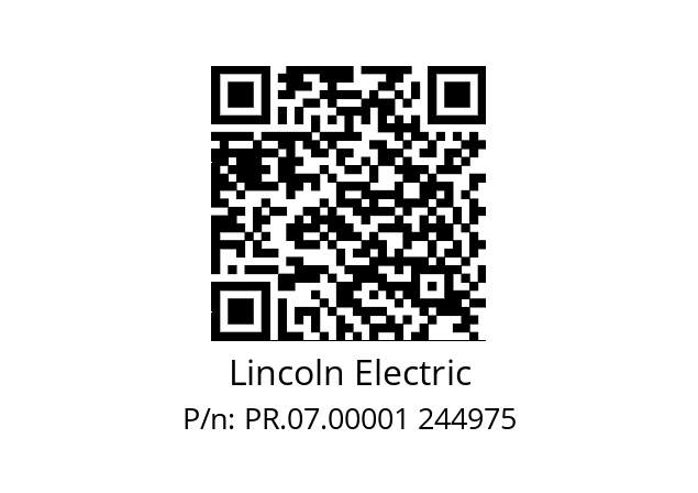   Lincoln Electric PR.07.00001 244975