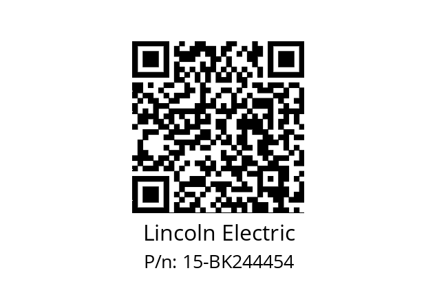   Lincoln Electric 15-BK244454