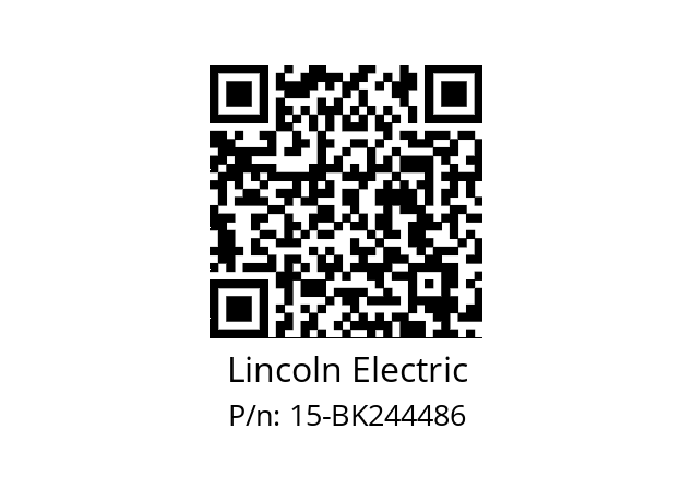   Lincoln Electric 15-BK244486