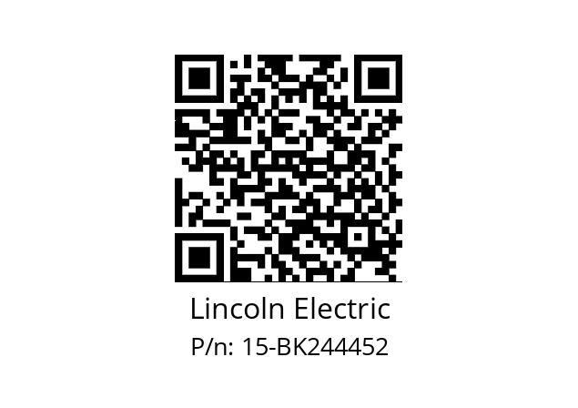   Lincoln Electric 15-BK244452