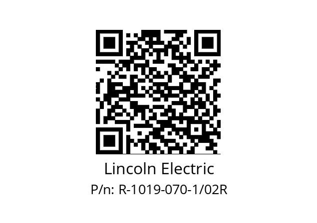   Lincoln Electric R-1019-070-1/02R